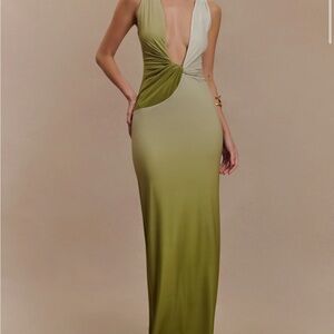 Meshki Olive Green Wedding Dress
